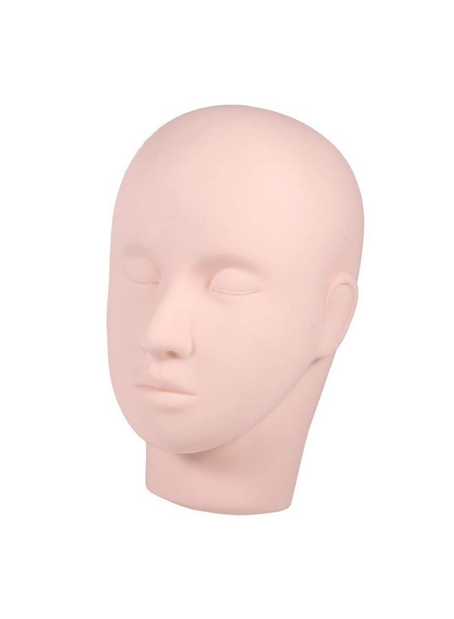 Natudeco Mannequin Training Head Model Soft Silicone Massage Makeup Practice Head For Cosmetology Eyelash Extension Face Painting Wig Hat Display - Image 5