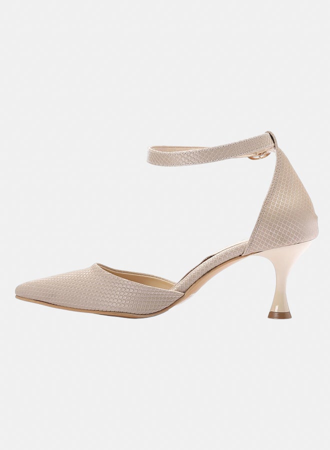 XO Style Elegant Smoky women's heeled shoes with a pointed toe and ankle strap - Image 4