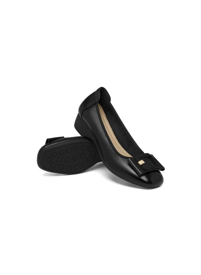 Red Dragonfly Women's Spring Soft Sole Casual Leather Shoes Commuting Work Shoes Wjb15802 Black Size 35 - Image 2