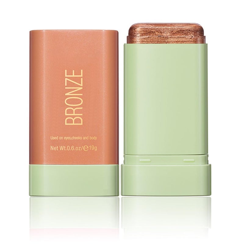 Tiejdhr MultiUse Makeup Blush Stick Beauty Tinted Solid Blush StickFacial Contouring Highlight Brighten Face Stick Waterproof Moisturizer Stick Suitable for All Skin 3Rich Glow