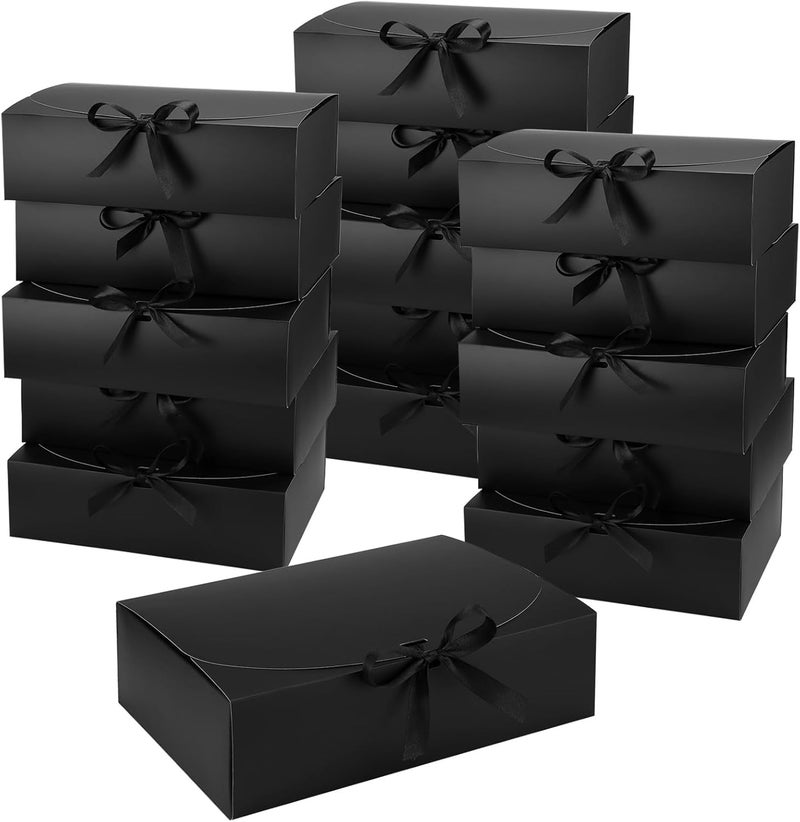 Plain Paper Box for Packaging Products – 10 Pieces – Size 28x23.5x7cm – Multipurpose Packaging Boxes for Gifts and Products (Black) - Image 4