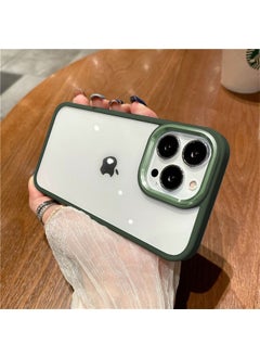 PSGT Apple iPhone 14-14PRO-14PLUS-14PROMAX Shiny Edges, Transparent Back, Sensitive Button Colored Cover Case  - Image 1