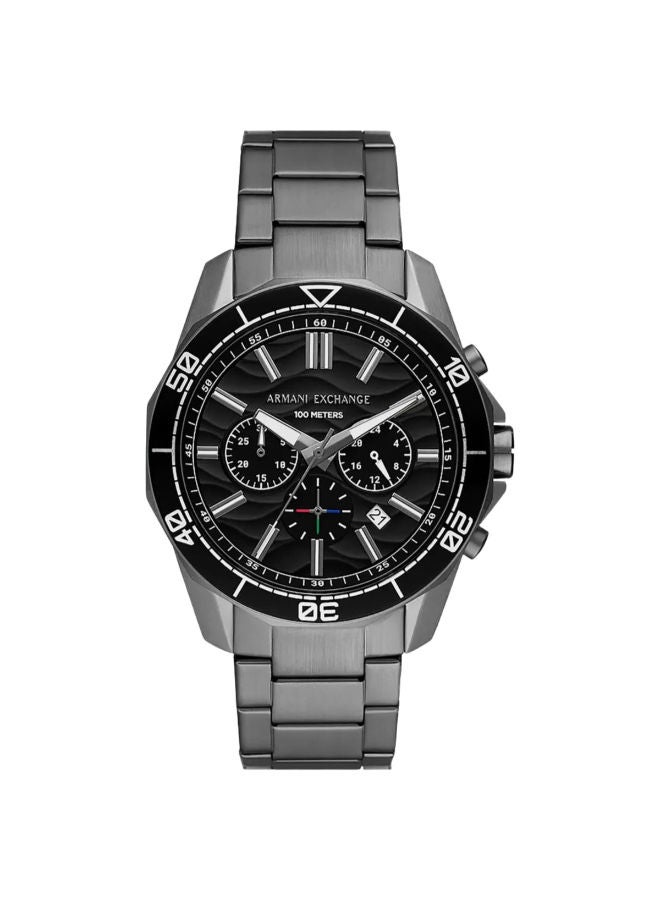 سعر ومواصفات ارماني اكسشينج Men Stainless Steel Chronograph Wrist Watch AX1959 (N70338613V) على Noon EG