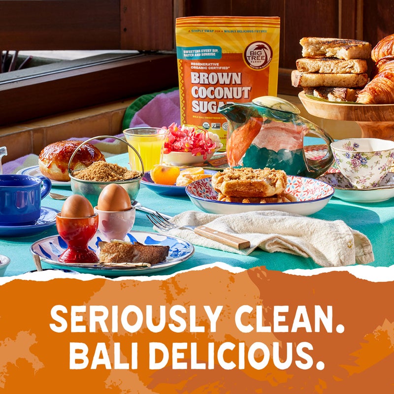 Big Tree Farms Organic Brown Coconut Sugar - Coconut Palm Sugar, Unrefined, Fine Crystals, Cane Sugar Replacement, Coconut Blossom Nectar, Vegan, Perfect for Baking - 1 Pound (Pack of 1) - Image 5