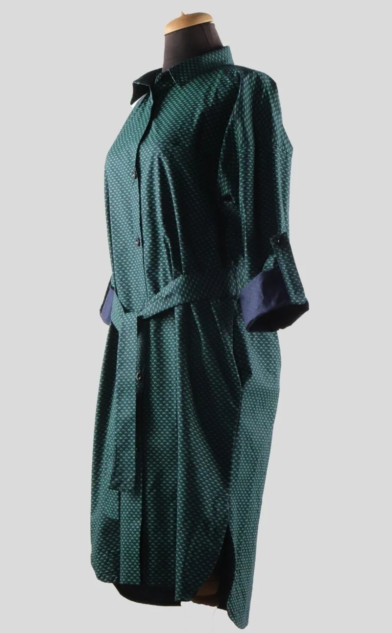 Alexander Gardi Geometric Shirtwaist Dress