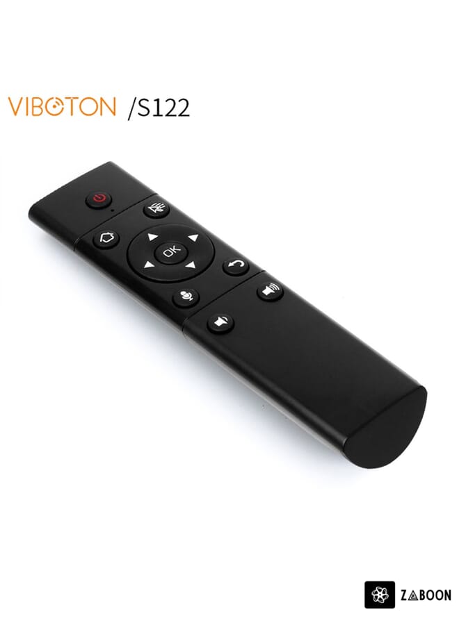 Zaboon Wireless Remote Control With USB Receiver For Android TV Box/Game Console/Computer/Set-Top Box Black