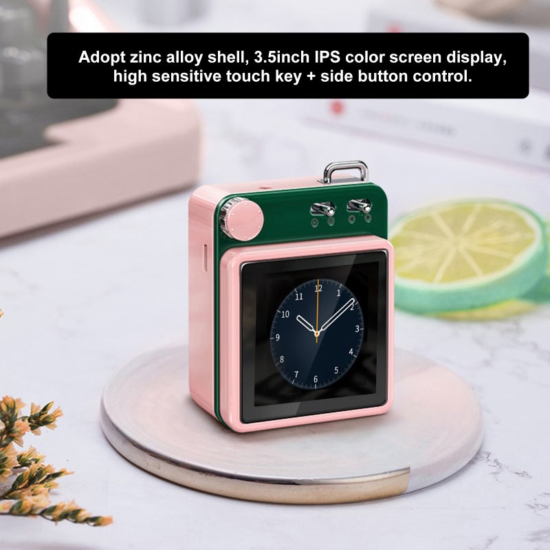 Mahdi Bluetooth Player 8GB Storage BT5.0 Technology Portable Music MP3 Player - Zinc Alloy Shell 3.5inch IPS Touch High Fidelity Audio Device for Music E-Book - Image 3