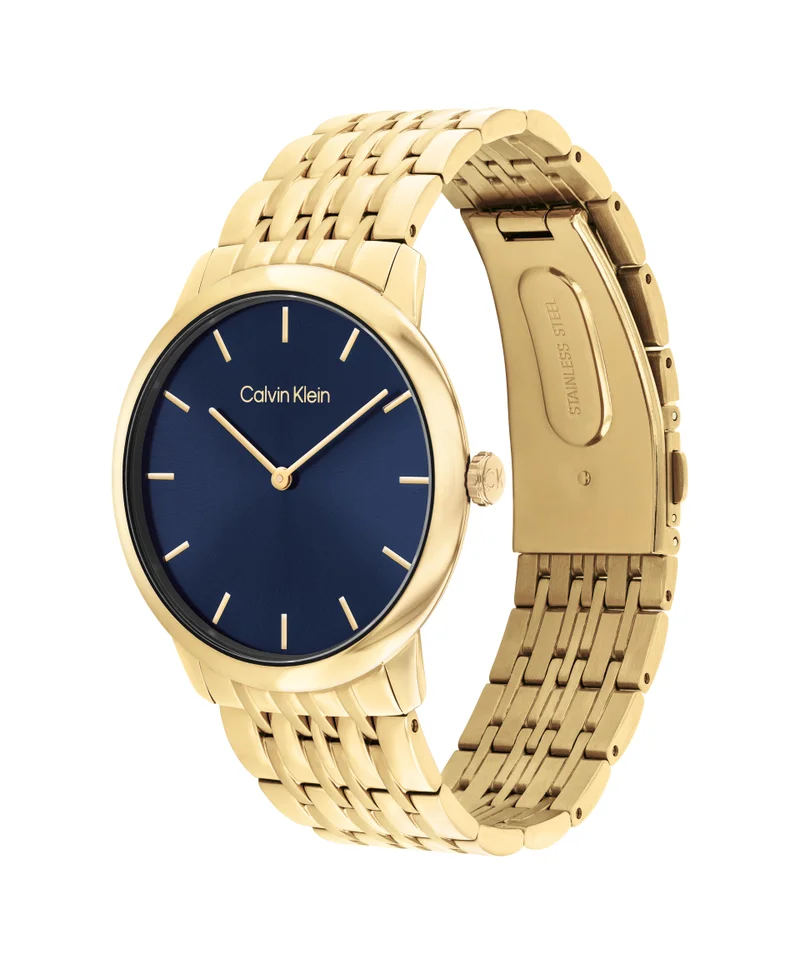 كالفن كلاين Ionic Thin Gold Plated Steel Watch