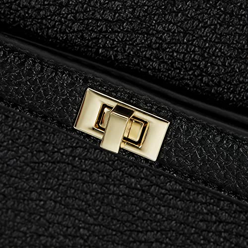 VICTORIA HYDE Tote Bag for Women Large PU Leather Shopper Handbags Vegan Travel Shoulder Bags for Women and Mom Best Gift (Black) - Image 2