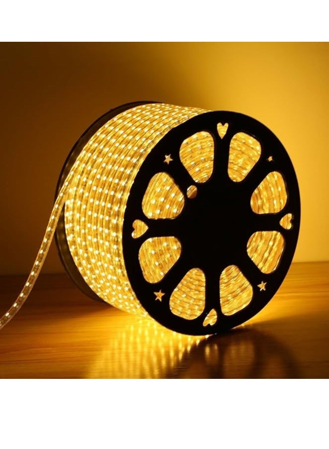 ESNCO Led Strip Light IP65 with Adapter for Decoration. (Warm White, 50 Meter) - Image 1