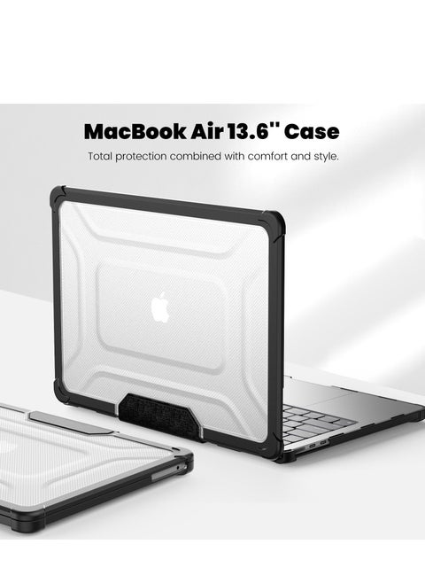 Adapted To Macbook Air13.6 2022/2024 (M2 A2681/M3 A3113) Laptop Protective Case Transparent Frosted Cooling Bracket Anti-Fall Case