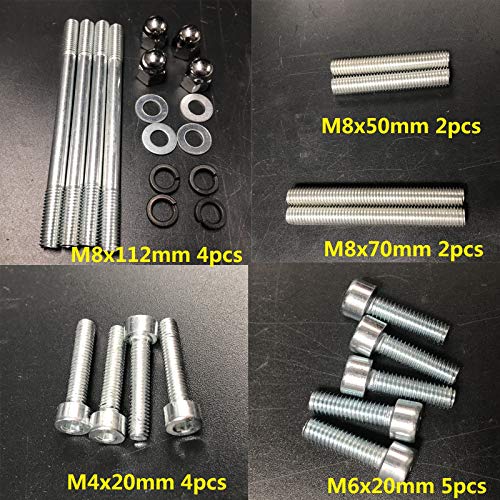 DONSP1986 Motor Bolts Studs,Screws Set, 2 Stroke Gas Motor yd100/66cc/80cc, Gas Motorized Bicycle - Image 2