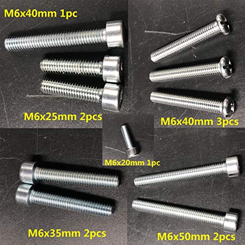 DONSP1986 Motor Bolts Studs,Screws Set, 2 Stroke Gas Motor yd100/66cc/80cc, Gas Motorized Bicycle - Image 3