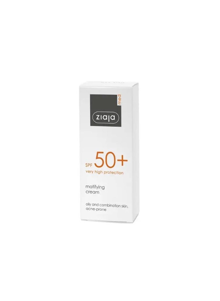Ziaja MED SPF50+ Very High Protection Mattifying Cream - Image 2