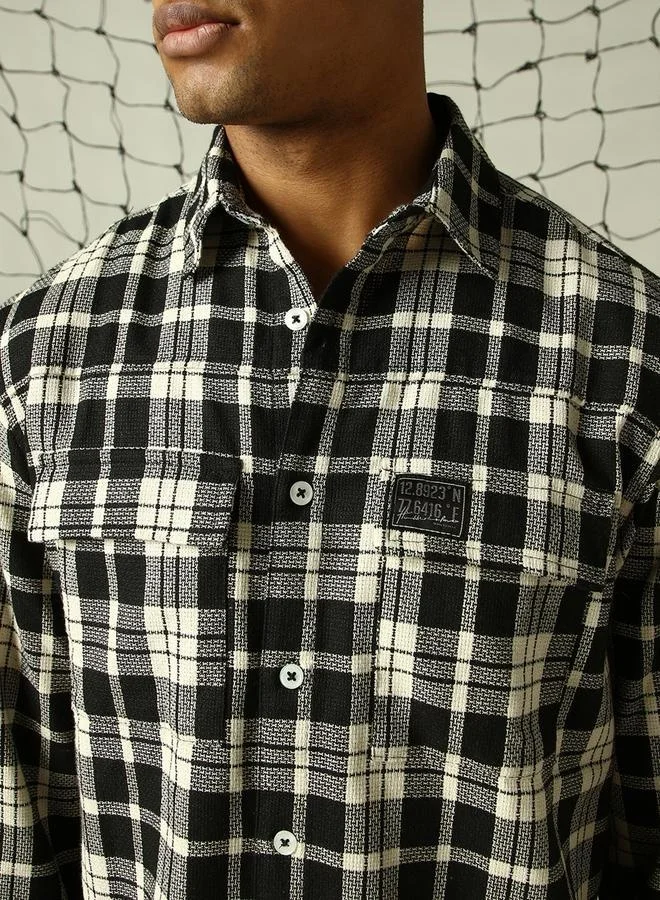 Hubberholme Black Shirt for Men, Sleek Style