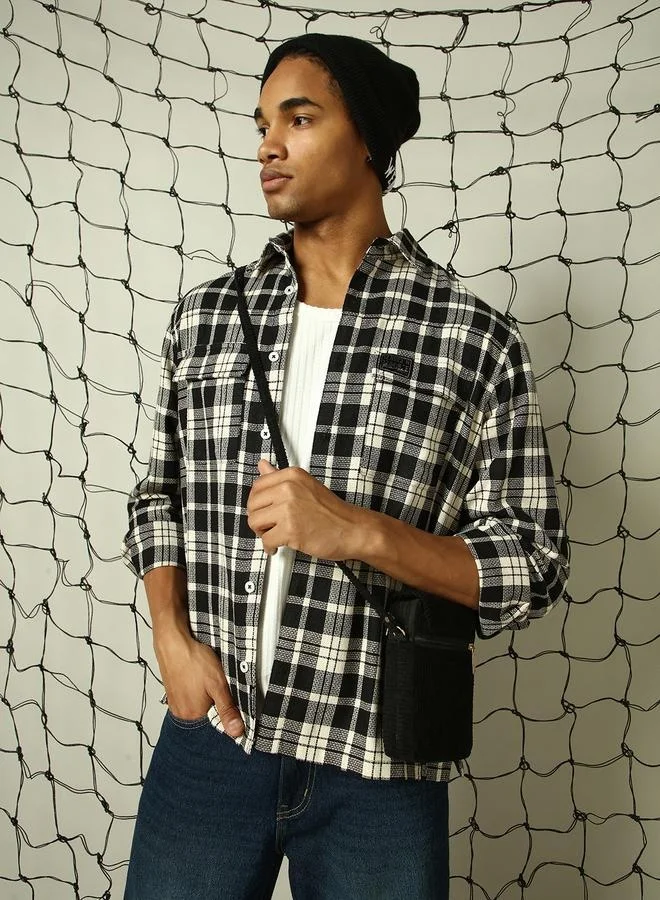 Hubberholme Black Shirt for Men, Sleek Style