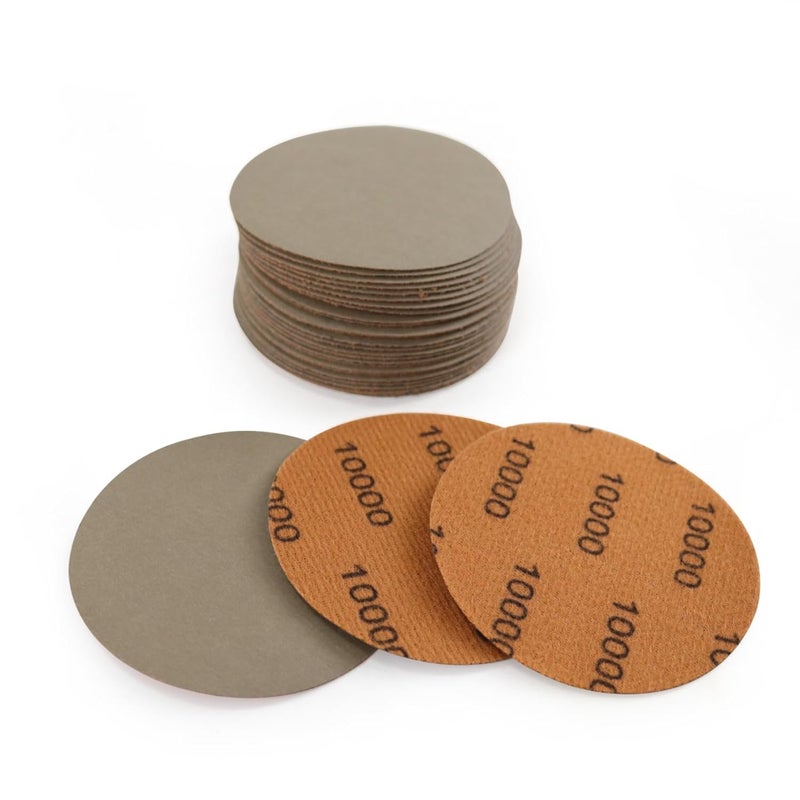 MAXMAN 30Pcs 3-Inch Sanding Discs, 10000 Grits Hook and Loop Professional Silicon Carbide Sand Paper, Wet Dry Polish for Wood, Metal, Paint, Car Polishing - Image 1