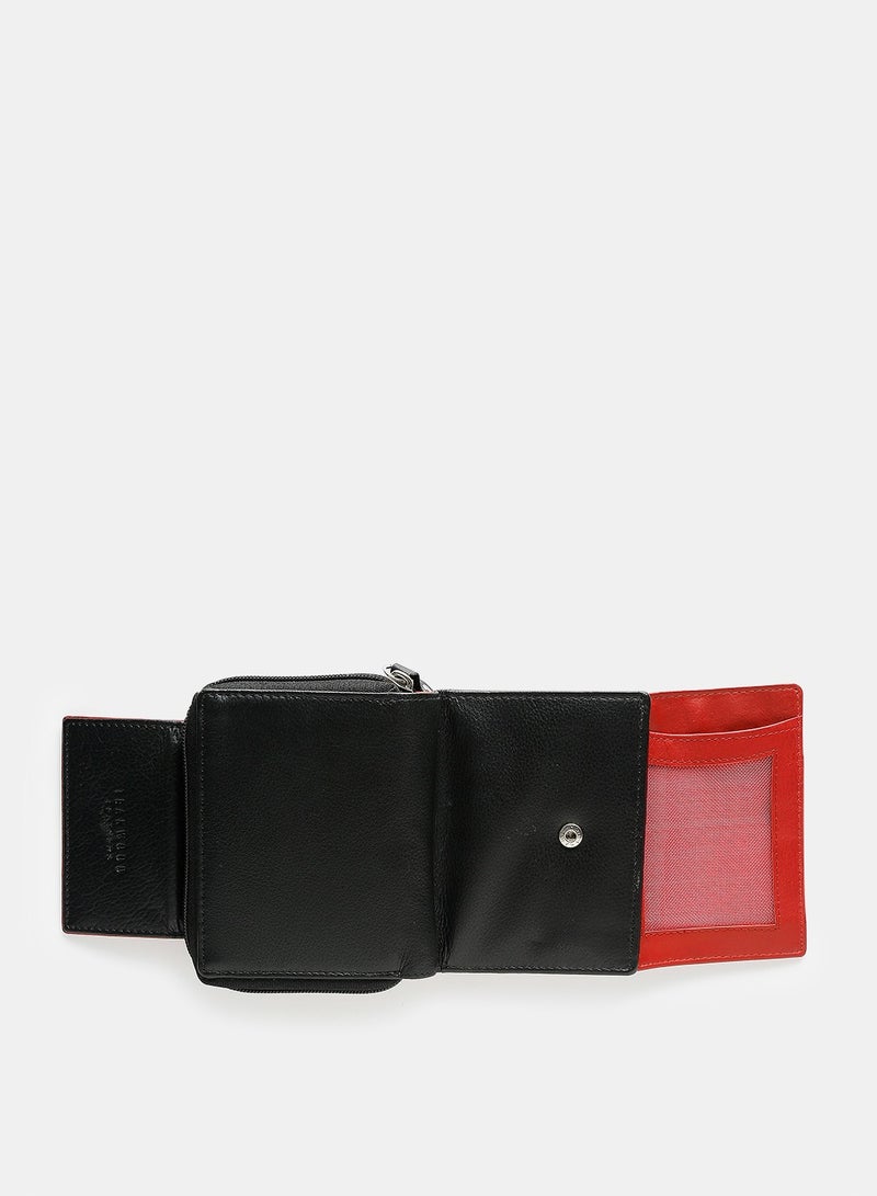 TEAKWOOD Genuine Leather RFID with Photo ID Card Holder Coin Pocket Wallet - Image 4