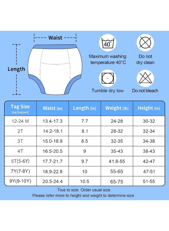 BIG ELEPHANT BIG ELEPHANT Potty Training Underwear, Soft Cotton Absorbent Training Pants for Baby Boys & Girls  - Image 4