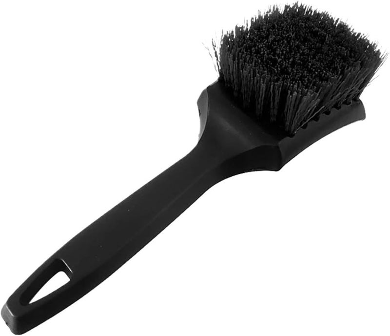 Compatible for 4pc Car Wheel Rim Cleaning Brush Black Handle Tire Hub Clean Auto Detailing Washing - Image 1