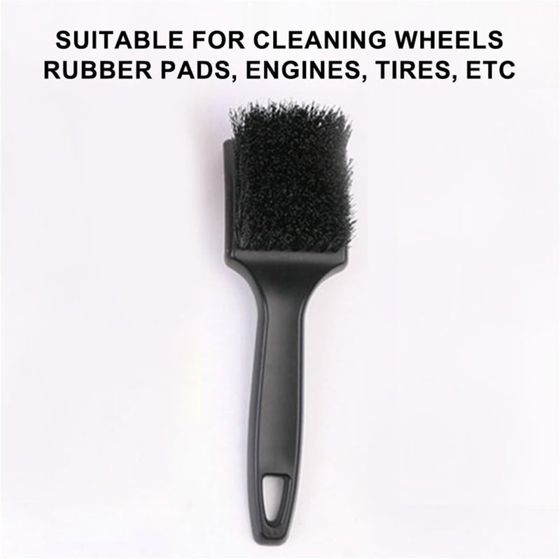 Compatible for 4pc Car Wheel Rim Cleaning Brush Black Handle Tire Hub Clean Auto Detailing Washing - Image 4