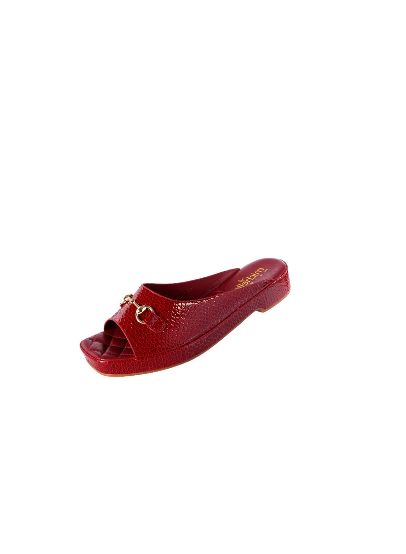 Michelle Morgan 092-2310 Michelle Morgan Ladies Low Heel Sandals Bordo