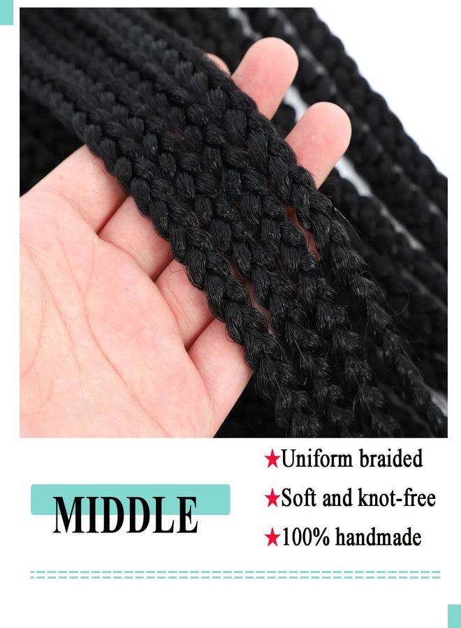 Flagship 8 Packs Crochet Braids for Back Women 18 Inch Crochet Box Braids Prelooped Crochet Hair for Black Women Box Braids Crochet Hair Extensions - Image 5