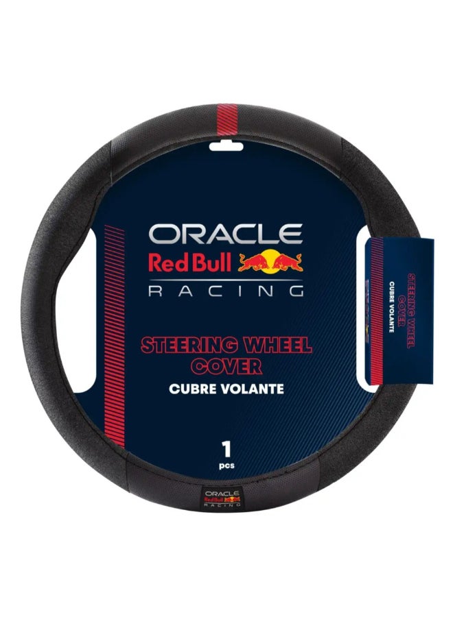 Red Bull Oracle Racing Universal Fit Steering Wheel Cover Black 38 x 5 x 38 cm RBSWC001BR 