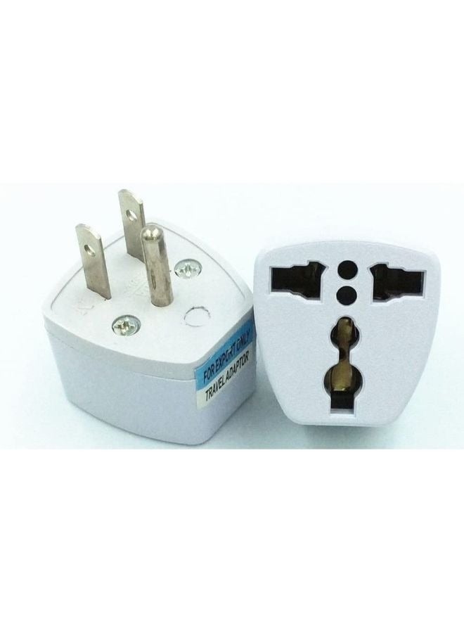 2pcs EU AU UK to USA Japan Canada Converter Travel Power Plug Adapter - Image 2