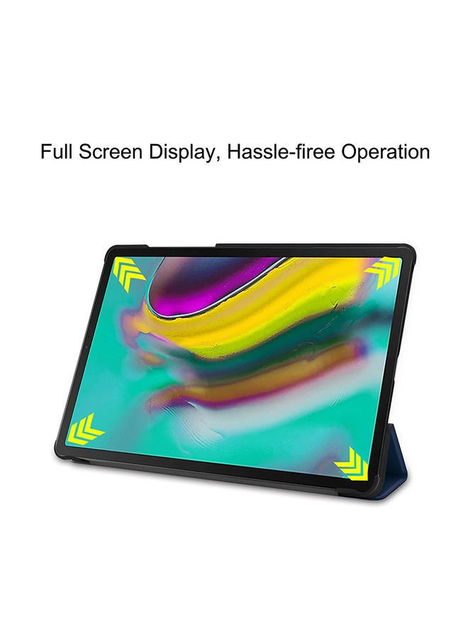 NIBEMINENT - Lightweighted Smart Shell Stand For Samsung Galaxy Tab S5E T720/T725 Blue - Image 1
