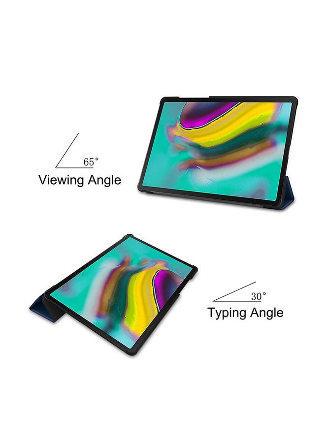 NIBEMINENT - Lightweighted Smart Shell Stand For Samsung Galaxy Tab S5E T720/T725 Blue - Image 1