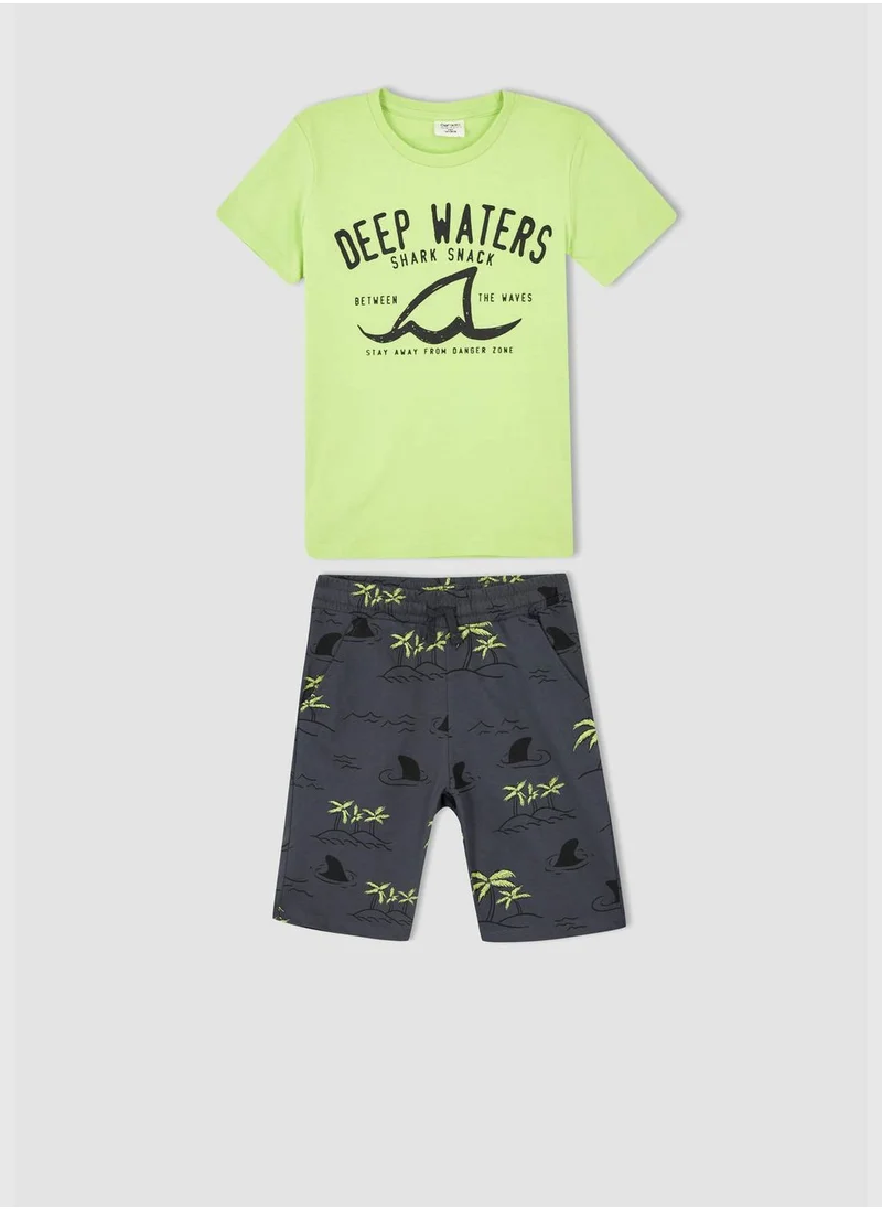 DeFacto 2 Pieces Boy Regular Fit Short Sleeve Set