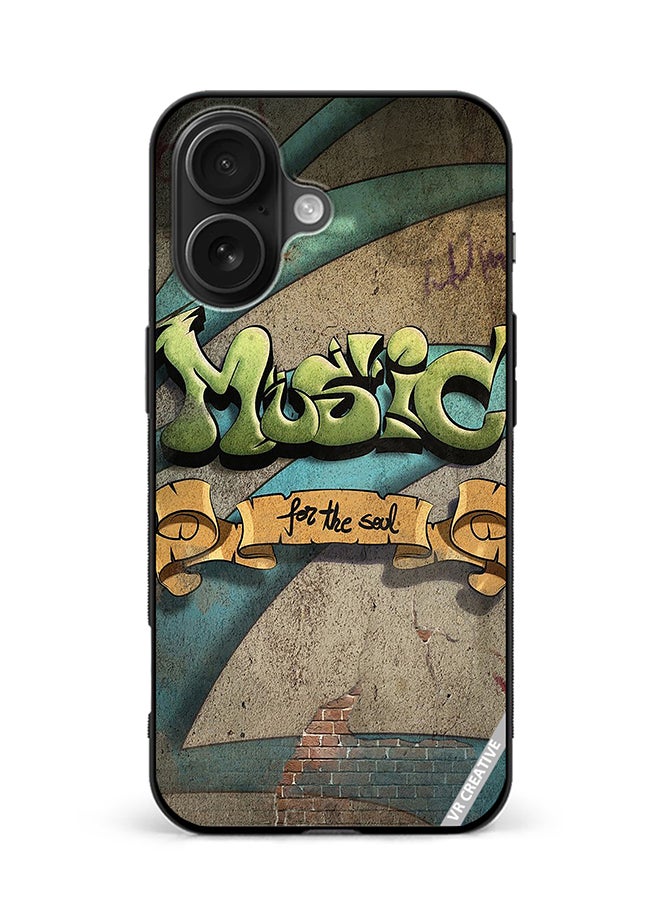 VR CREATIVE Protective Case Cover For Apple iPhone 16 Music For The Soul Design Multicolour
