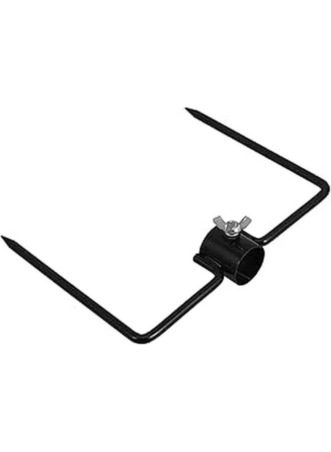 Ground Stake Outdoor Iron Flag Pole Holder Umbrella Anchor Base Garden Stand Patio Shepherds Hook - Image 1