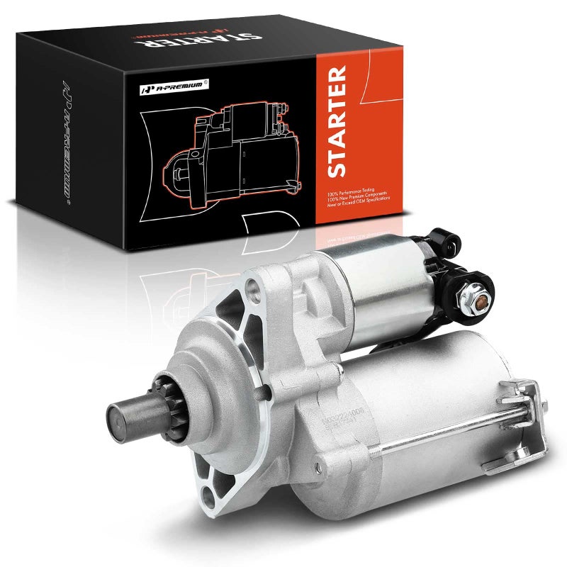APremium Starter Motor Compatible with Honda Civic Acura EL 1998 1999 2000 2001 2002 2003 2004 2005 16L 17L 12V 12KW 9T Clockwise Replace 31200P2EA51