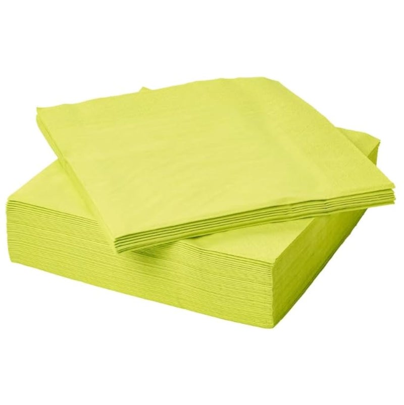 FANTASTISK Paper Napkins, Yellow-Light Green, 40x40 cm
