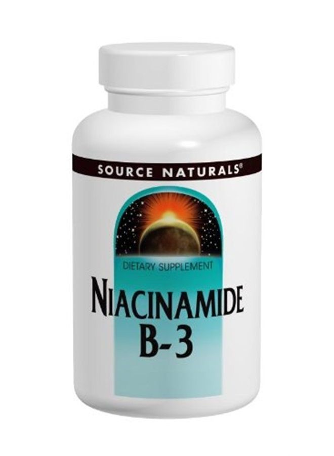 Source Naturals Niacinamide Vitamin B-3 100mg, 250 Tablets (Pack of 3) - Image 1