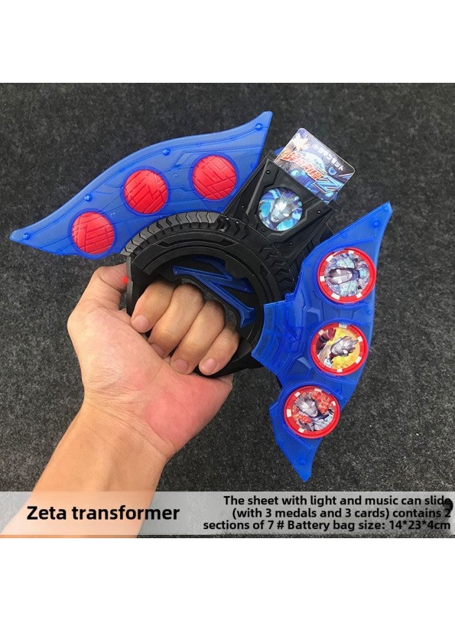 Rob Altman Transformation Toy Degas Chest Lamp God Light Stick Zeta Sublimator Teriga Full Suit Boy-Color:Small Zeta Transformer (5 Medals + 3 Cards)  - Image 1