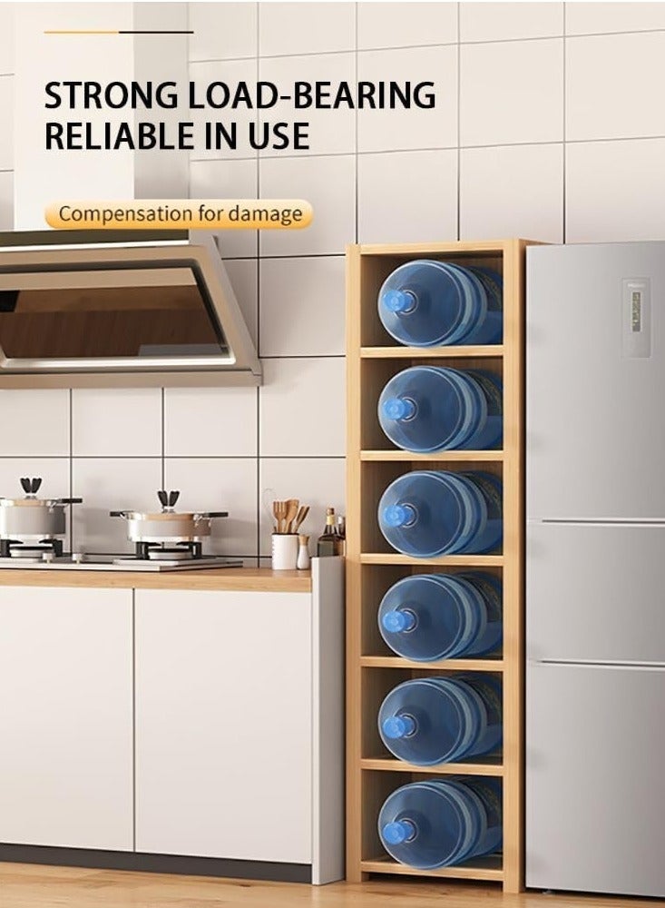 Narrow Storage Cabinets, Small Corner Storage Cabinets, Independent Floor Cabinets with Adjustable Partitions and Transparent Doors, Suitable for Small Spaces Such As Bathrooms, Kitchens, and Laundry Rooms (30 * 31 * 190cm) - Image 3