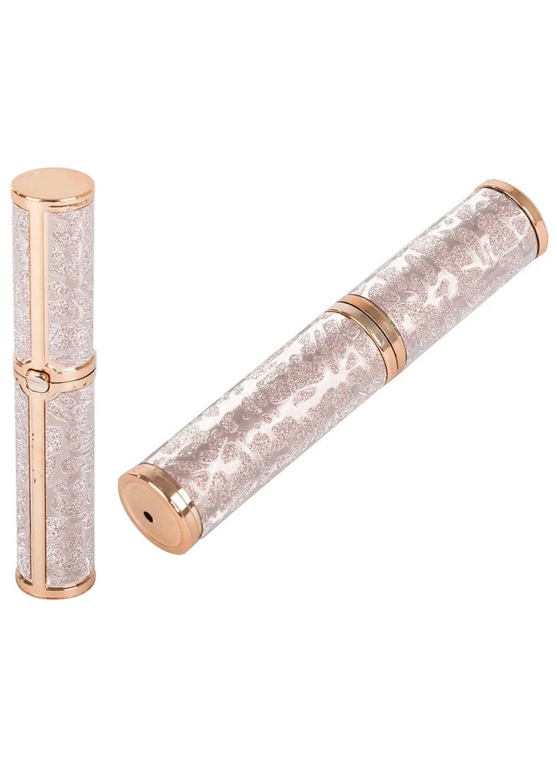 VIO 2 in 1 Facial Women Hair Remover Eyebrow Trimmer Rechargeable Painless Precision Lipstick Style Razor Trimmer for Facial Body Hair Shaver for Lips Nose Chin Face with LED Light - Image 2