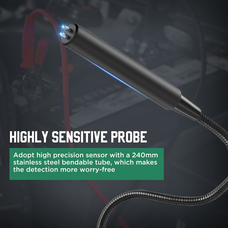 مُختبر سائل الفرامل: أسود و أخضر، تبديل بنقرة واحدة لـ DOT3 و DOT4 و DOT5.1، مسبار عالدقة، شاشة واضحة، إنذار بصري وسمعي - أداة لفحص محتوى الماء في سائل الفرامل للمركبات لصيانة المركبات - Image 2