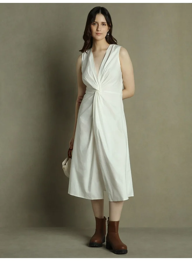 دينيس لينغو Twisted Sleeveless Dress