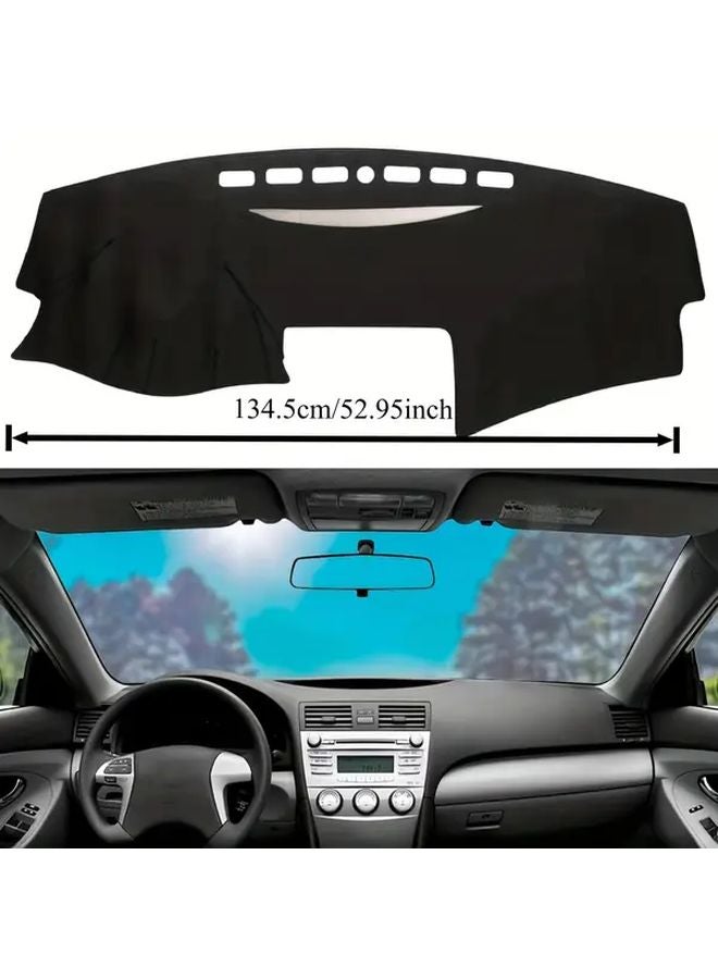 غطاء حصيرة لوحة القيادة Black Sun Protection Anti Vertigo لسيارة تويوتا كامري 2007-2011 ذات المقود الأيسر - Image 2