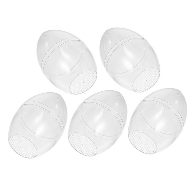 Large Fillable Easter Eggs 5 Pack Jumbo Plastic for Crafts Decor Spring Party Activities - Image 2