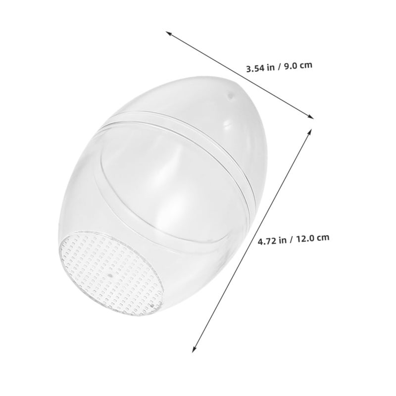 Large Fillable Easter Eggs 5 Pack Jumbo Plastic for Crafts Decor Spring Party Activities - Image 3