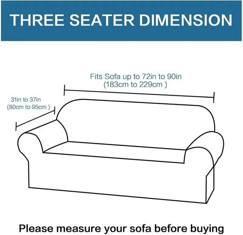 الجيار Jacquard Sofa, Sofa, Sofa Bed Cover Shawl Pattern Flexible WITHOUT SKIRT For 3-PERSON Sofa