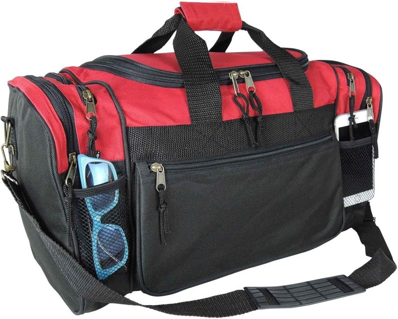 DALIX حقيبة دافليكس الرياضية 20 بوصة مع جيوب شبكية وقيم سفر جيم - Image 1