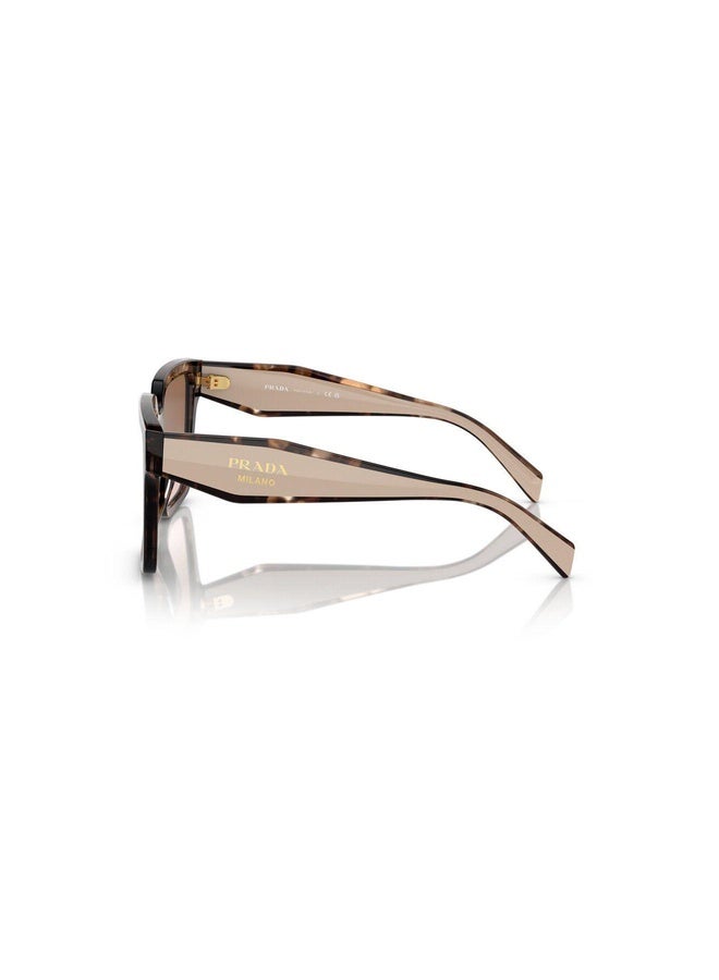 PRADA Woman SQUARE  SUNGLASSES- PR 24ZS - lense size:56mm - CARAMEL TORTOISE - Image 2