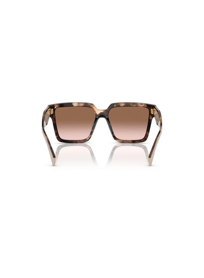 PRADA Woman SQUARE  SUNGLASSES- PR 24ZS - lense size:56mm - CARAMEL TORTOISE - Image 3