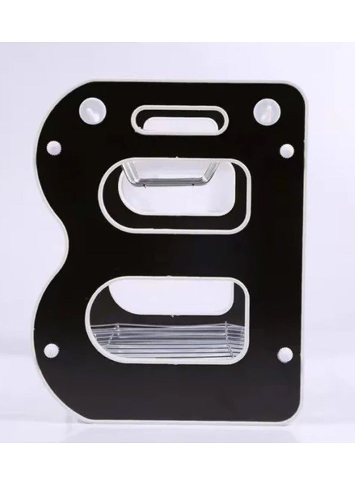 DubaiGallery 2 Layer Dish Drying Stand Dish Rack with Drain Tray Bowl Storage Rack Plate Organizer Utensil Holder Dish Driner for Kitchen Countertop - Image 4